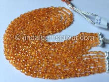 Fanta Spessartite Faceted Oval Shape Beads